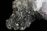 Lustrous Purple Cubic Fluorite Crystals - Morocco #80266-1